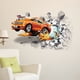 thumbnail image 4 of 1pc Self-Adhesive Wall Decal, Automobile Wall Art, Break Through The Wall Contact Paper, Wallpaper For Bedroom Children's Room, Home Decor, 4 of 5