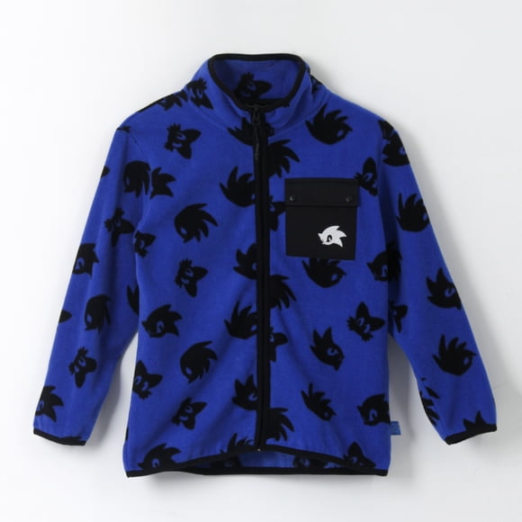 Polar Niño Full Print Caras Azul Bolsillo Sonic