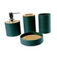 thumbnail image 5 of Juego De 4 Accesorios De Ba?o, Regalo De Inauguración De La Casa, Decoración De Ba?o, Taza De Enjuague Bucal, Verde Oscuro, 5 of 5