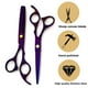 thumbnail image 3 of Tijeras para cortar el cabello, 10 piezas de tijeras profesionales para el cabello con tijeras de entresacar, peine, capa y clip, 3 of 5
