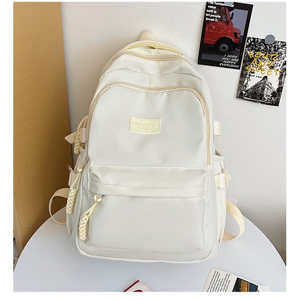 Solid Color Women Rucksack Large School Bag Backpack for Teenage Girls Fashion College Student Book Bag Mochilas рюкзак 가방