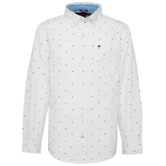 Camisa Tommy Hilfiger para niños de manga larga con botones Ellison 5