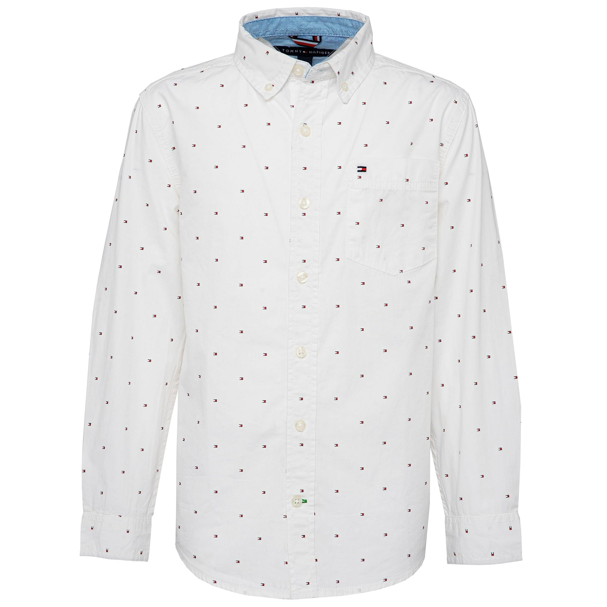 Camisa Tommy Hilfiger Para Niños De Manga Larga Con Botones Ellison 5