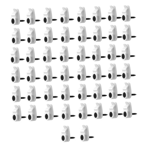 Bothyi - 50 Piezas De Ganchos Para Colgar Luces De Cadena Resistentes Para Plantas De Interior Y Exterior, Color Blanco