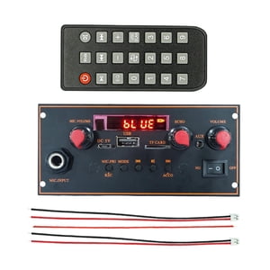 Magideal - Módulo De Audio Para Grabación, Pantalla De Visualización Para Altavoz, Música En Coche , Controlador Negro S