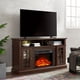 thumbnail image 2 of Classic TV Media Stand Modern Entertainment Console with 23" Fireplace Insert for TV Up to 65" with Open and Closed Storage Space, Espresso, 58.25"W*15.75"D*32"H, 2 of 3