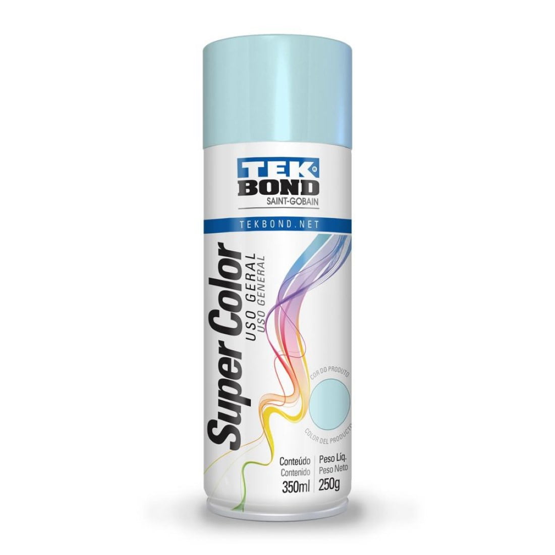 Tekbond - Pintura Acrilica Aerosol 350ml Uso General Azul Claro