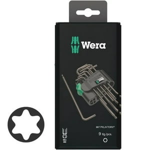Wera - Set 9 Llaves Allen Torx Blacklaser En Caja