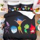 thumbnail image 1 of Inside Out Bedding Set Cartoon Disgust Bedding 2/3pcs Sets Duvet Cover Anime Bedroom Bedclothes Pillowcases Bed Sheets, 1 of 5