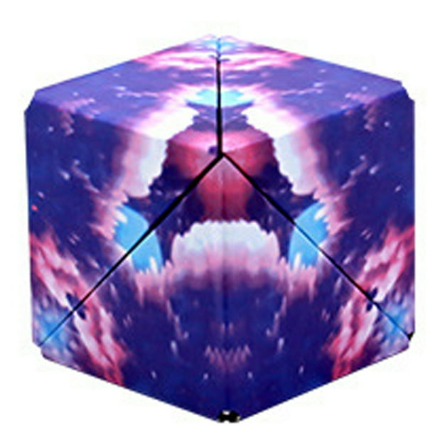 Fidget Toys Shape Shifting Box Fidget Cube 3D Magnetic Magic Cube Magnet Transforms Into Geometry Bulk Decompression Educational Deformation Puzzle For 8/9/10/12 Year Old Boys And Girl Birthday Gifts