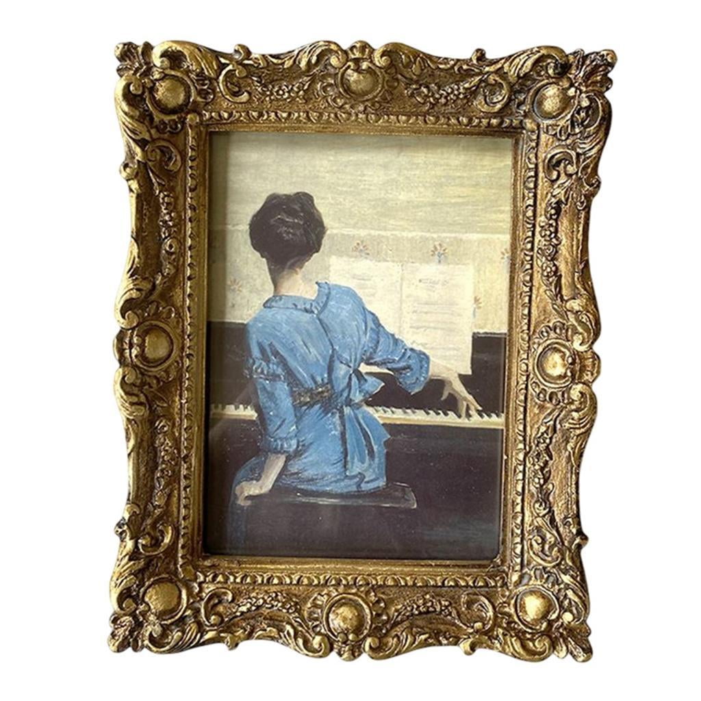 Bothyi - Marco De Fotos De Estilo Vintage, Soporte Para Fotos, Decoración Para Colgar En La Pared De Mesa