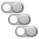 thumbnail image 2 of Cubierta para cámara web compatible con computadoras, portátiles y teléfonos inteligentes, cubierta deslizante de protección de privacidad, de metal, ovalada (6 piezas), 2 of 8