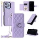 thumbnail image 1 of Funda tipo billetera FOXDOCK para iPhone 16 Pro Max – Tapa abatible con correa para mujer, 1 of 5