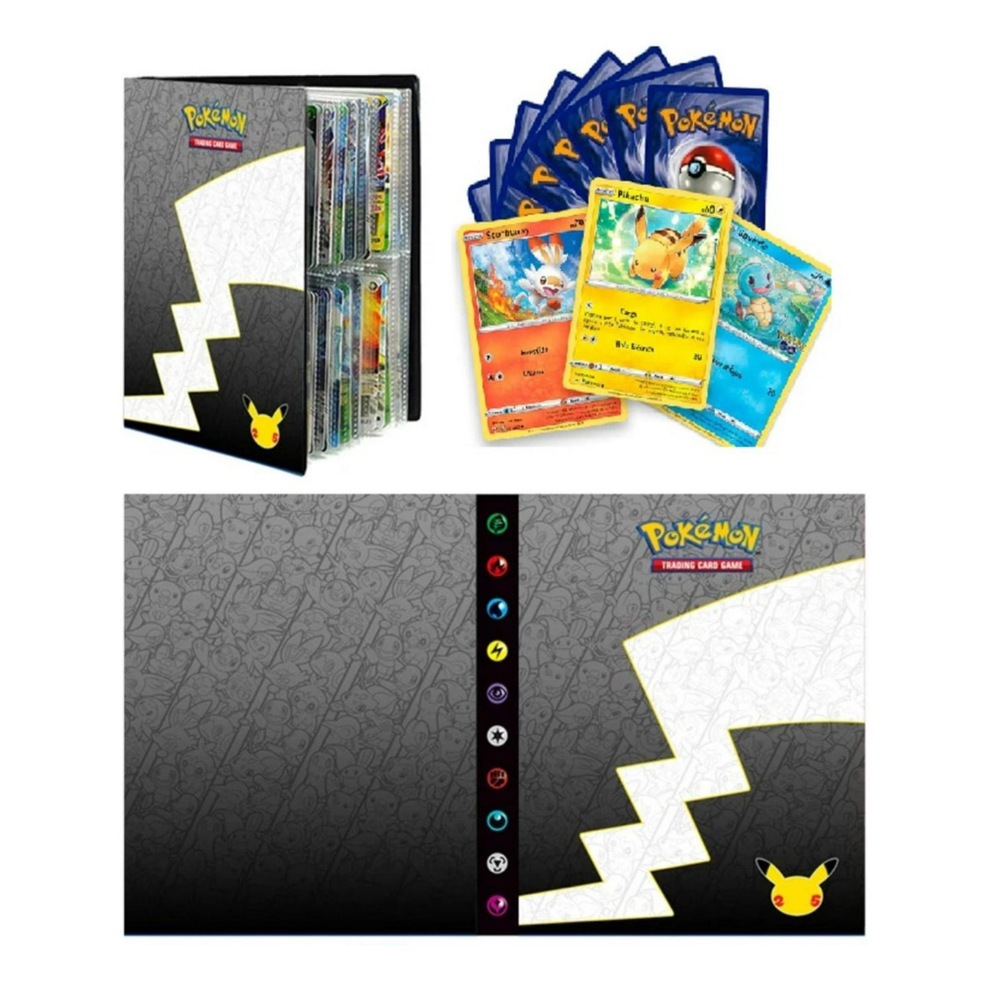Pokémon - Album Cartas Pokemon 160 + 100 Cartas Originales Azul