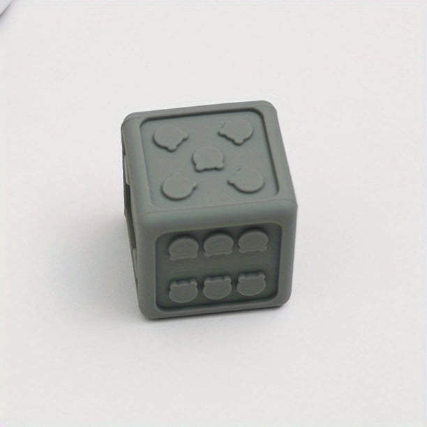 Baby Silicone Toys Food Grade Silicone Dice Game 6pcs