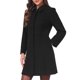 thumbnail image 4 of INSPIRE CHIC Abrigos de Invierno para Mujer Elegantes con Botonadura Simple, Cuello en Punta, Manga Larga, Abrigo Medio para Oficina, Talla XL, Negro, 4 of 6