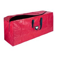 Magideal - Bolsa De Almacenamiento Para Árbol De Navidad Con Asas De Transporte, Contenedor De Protección, Bolsas De Lona Duraderas Para Decoraciones De Festival Rojo