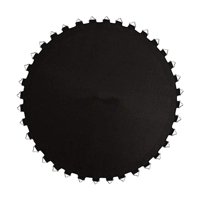 Ioensy - Estera De Trampolín Redonda De Entrenamiento, Estera De Salto De Repuesto Universal Negra, 48 Hebillas