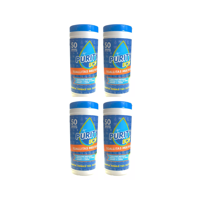 Pack 4 Dispensadores De Toallitas Desinfectantes Purity Eco , 50Unidades Por Dispensador