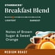 thumbnail image 4 of Mezcla de desayuno Starbucks de café molido, tostado medio, 500 ml, 4 of 9