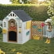thumbnail image 2 of Casa de juego blanca gris con valla 127 x140x107.5cm Dolu, 2 of 8