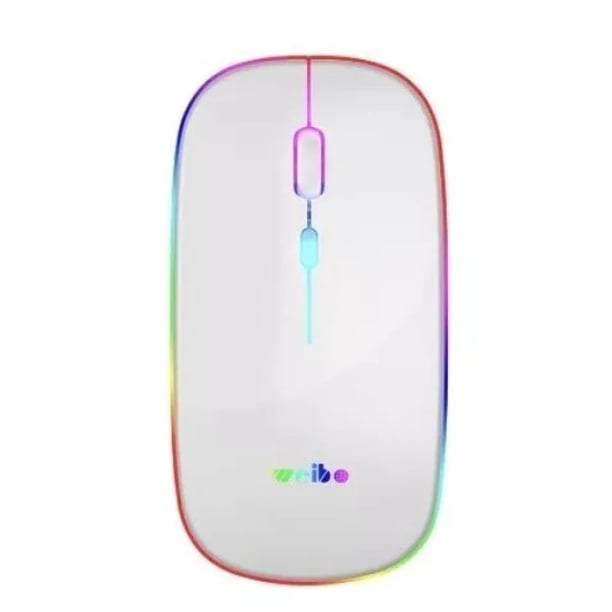 Mause Óptico Inalámbrico Recargable Led Rgb 24ghz Rf-6800 | Lider