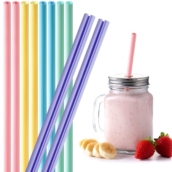 Pajillas reutilizables de silicona NiHome 22 cm – Pack de 10