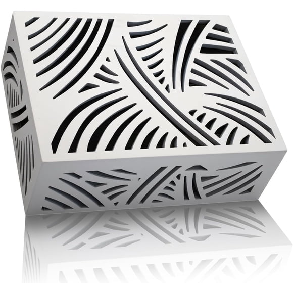Cubierta para timbre GRAUES 20 cm x 15 cm x 7 cm madera blanca