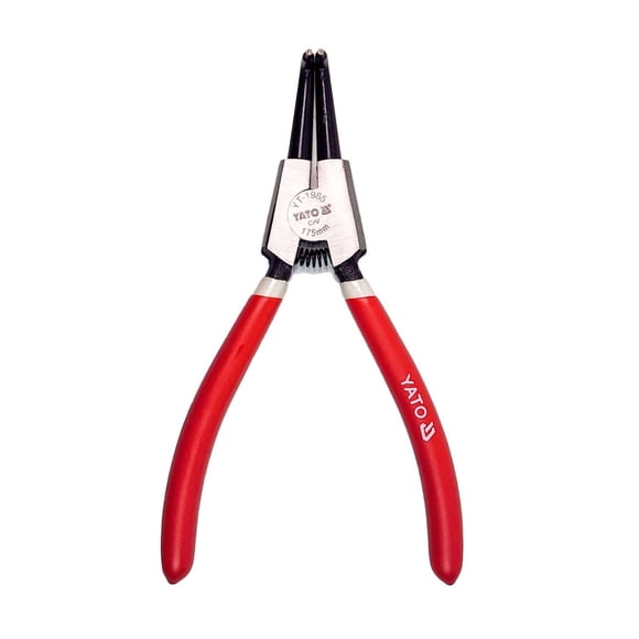 Alicate Anillo Seeger YATO YT-2141 Externo Curvo 175mm CrV
