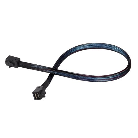 Cable Minisas Hd De Silverstone Sff-8643 A Sff-8643 De 500 Mm