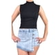 thumbnail image 1 of Top Acanalado Mujer Polera Sin Manga Cuello Alto Fashion 1001, 1 of 5