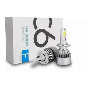 Promotodo - Kit Turbo Focos Ampolleta Led H7 36W C6 Luz Blanca 3800Lm