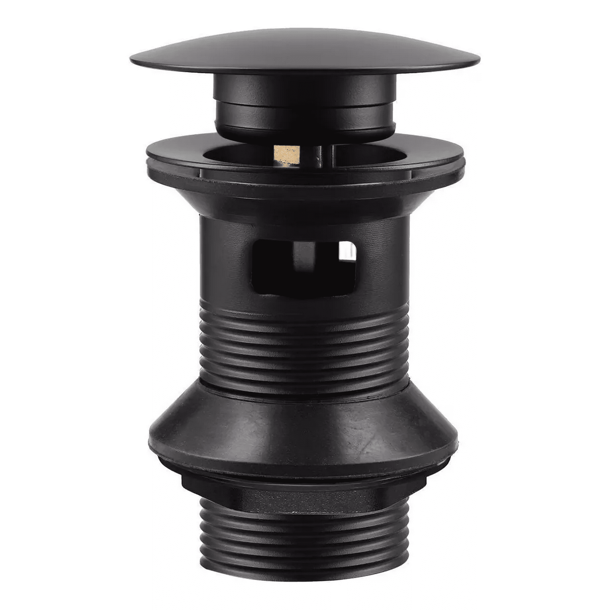 Desagüe Lavatorio Pop Up 1 1/4 Con Rebalse Stretto Acabado Mate Color Negro