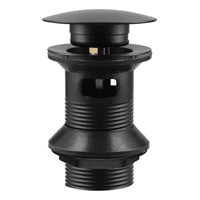 Desagüe Lavatorio Pop Up 1 1/4 Con Rebalse Stretto Acabado Mate Color Negro