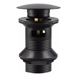 Desagüe Lavatorio Pop Up 1 1/4 Con Rebalse Stretto Acabado Mate Color Negro