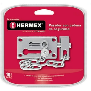 Picaporte Con Cadena Cromo - Hermex