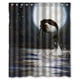 thumbnail image 1 of Cortina de ducha con diseño de sirena y ganchos, tamaño 60 x 72 pulgadas, 1 of 3
