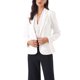 thumbnail image 1 of INSPIRE CHIC Blazers para Mujeres Regreso a Clases Conjunto de Profesora Casual de Negocios Chaqueta de Traje de Oficina de Trabajo de Un Botón Frontal de Manga Larga con Hombreras XL Blanco, 1 of 6