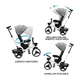 thumbnail image 5 of Triciclo Coche 4 En 1 Plegable Reclinable 360° Blanco, 5 of 8