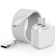 thumbnail image 1 of Cargador para iPad, certificado Apple MFi, cable de 3 m, enchufe de pared plegable, 1 of 6