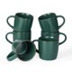 thumbnail image 1 of Juego de 6 tazas de café famiware 370 ml verde oscuro, 1 of 7