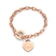 thumbnail image 3 of Pulsera de eslabones grabados de acero inoxidable con hebilla OT para mujeres y niñas, 3 of 7