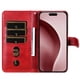 thumbnail image 5 of Funda con Cremallera para iPhone 16 Pro Max, Carcasa Cartera de Cuero PU con Soporte y Tarjetero, 5 of 6