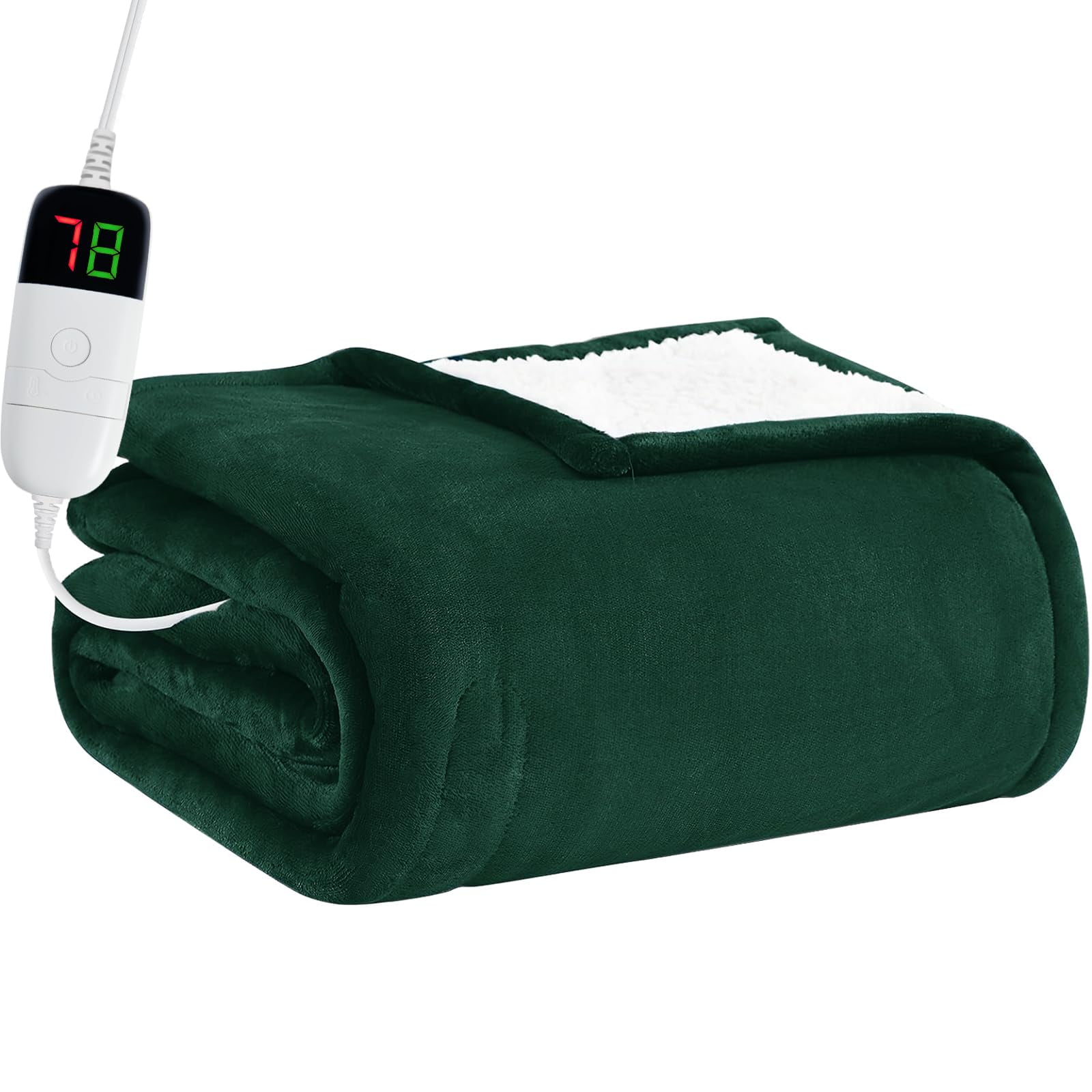 Manta Eléctrica Calefactada Bomova 50 X 150 Cm, 10 Niveles