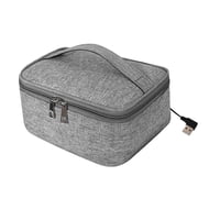 Bothyi - Fiambrera Eléctrica Con Calefacción Usb, Tela Oxford, Calentador De Almuerzo, Bolsa Para Acampar, Coche, Gris