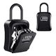 thumbnail image 3 of Caja de seguridad porta llave con candado y clave, negro, 3 of 3