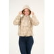 thumbnail image 2 of Poleron Polar Full Print Medio Cierre Beige Mujer, 2 of 3