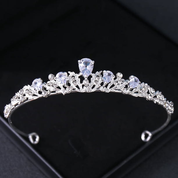 Gorgeous Silvery Crystal Bridal Tiara & Crown Headband - Perfect for Weddings, Parties & Proms!