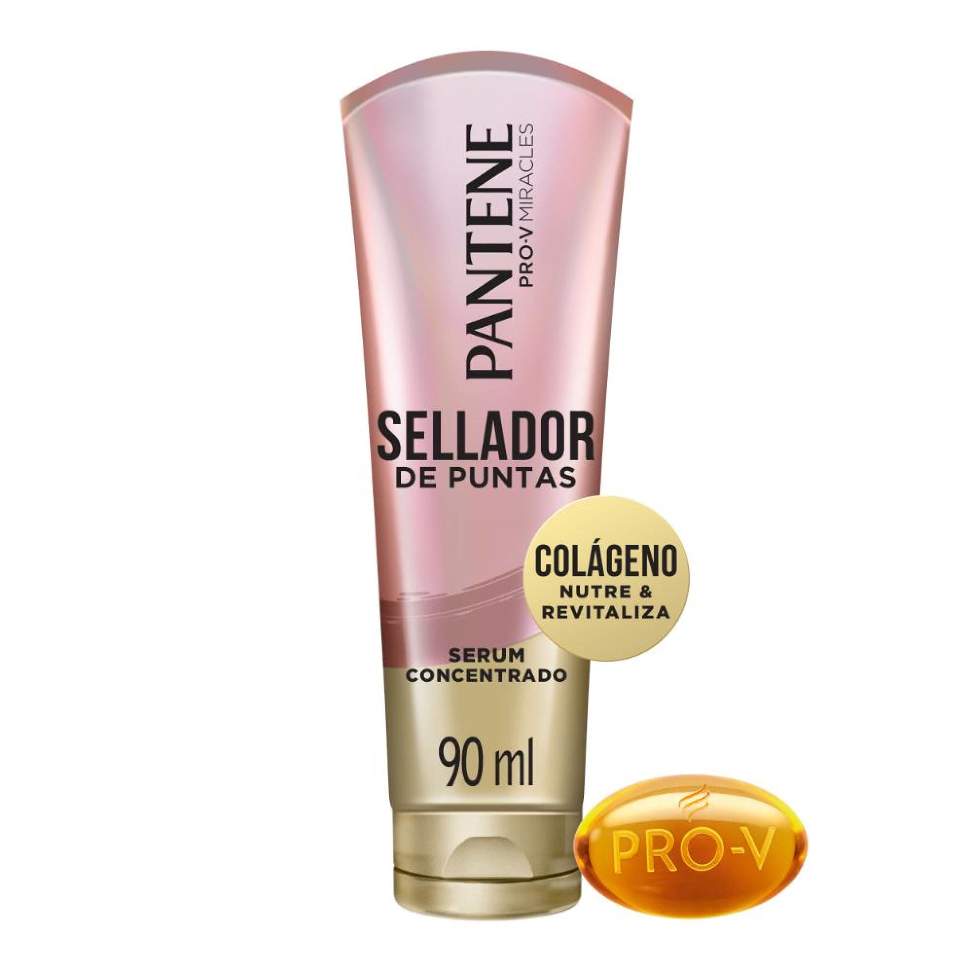 Sellador Capilar Pantene De Puntas Pro-v Miracles Colágeno Nutre Y Revitaliza Serum Concentrado