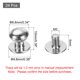 thumbnail image 2 of 24 piezas de pomos redondos mini de 0.34'' x 0.38'', tiradores pequeños para cajones, pomos para gabinetes, tiradores, plateado, 2 of 6